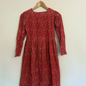 Laura Ashley Red Bishop Sleeve Sundress
